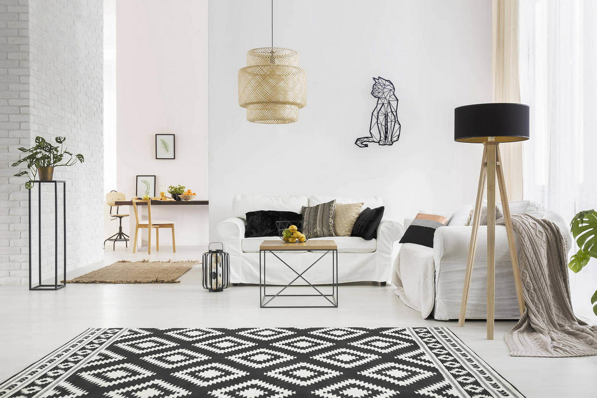 WANDDEKO Schwarz 87/61 cm - Schwarz, Metall (2.15/61/2cm) - KUNSTLOFT