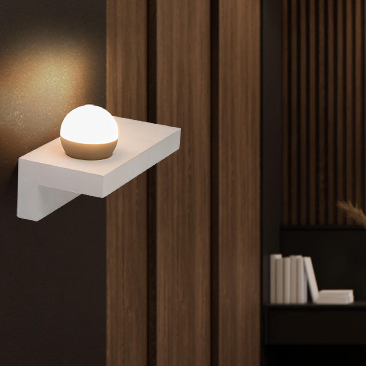 LED WANDLEUCHTE TIMO Grau Beton - Grau, Metall (30/17.5/15cm) - Globo Lighting