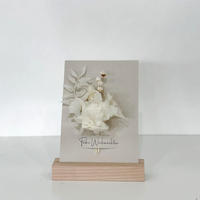 WEIHNACHTSKARTEN mit Trockenblumen - Frohe Weihnachten - Frohe Weihnachten / weiß - Weiß, Naturmaterialien (10.5/14.8cm) - Lykke & You
