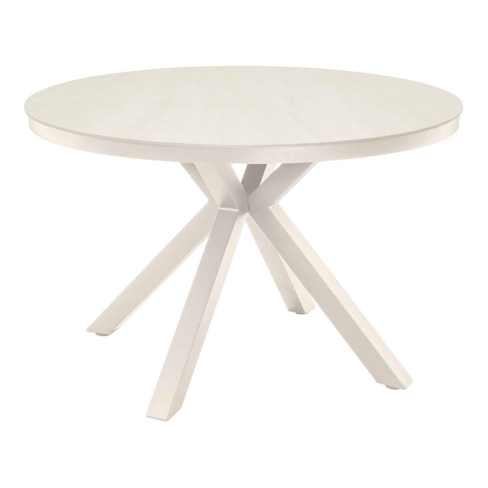 GARTENTISCH Davos - Beige - 118/118/74 cm - Beige, Metall (118/118/74cm) - Lesli Living