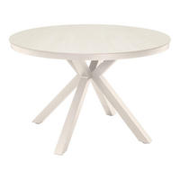 GARTENTISCH Davos - Beige - 118/118/74 cm - Beige, Metall (118/118/74cm) - Lesli Living