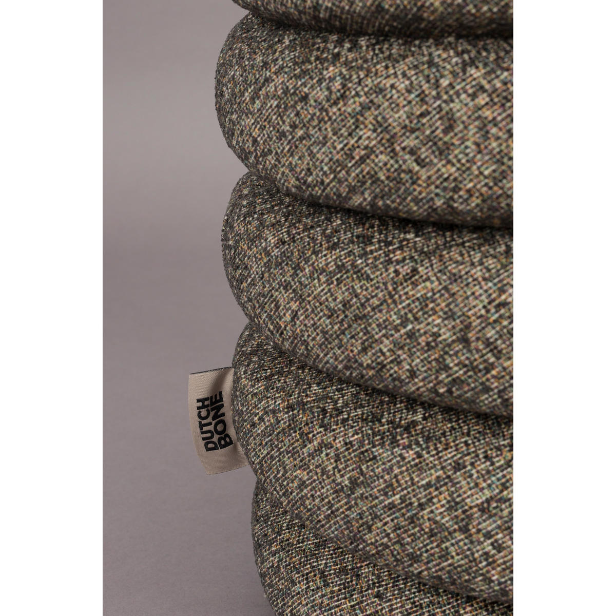 SITZHOCKER Fern Schwarz - Schwarz, Kunststoff (37/43/37cm) - Dutchbone