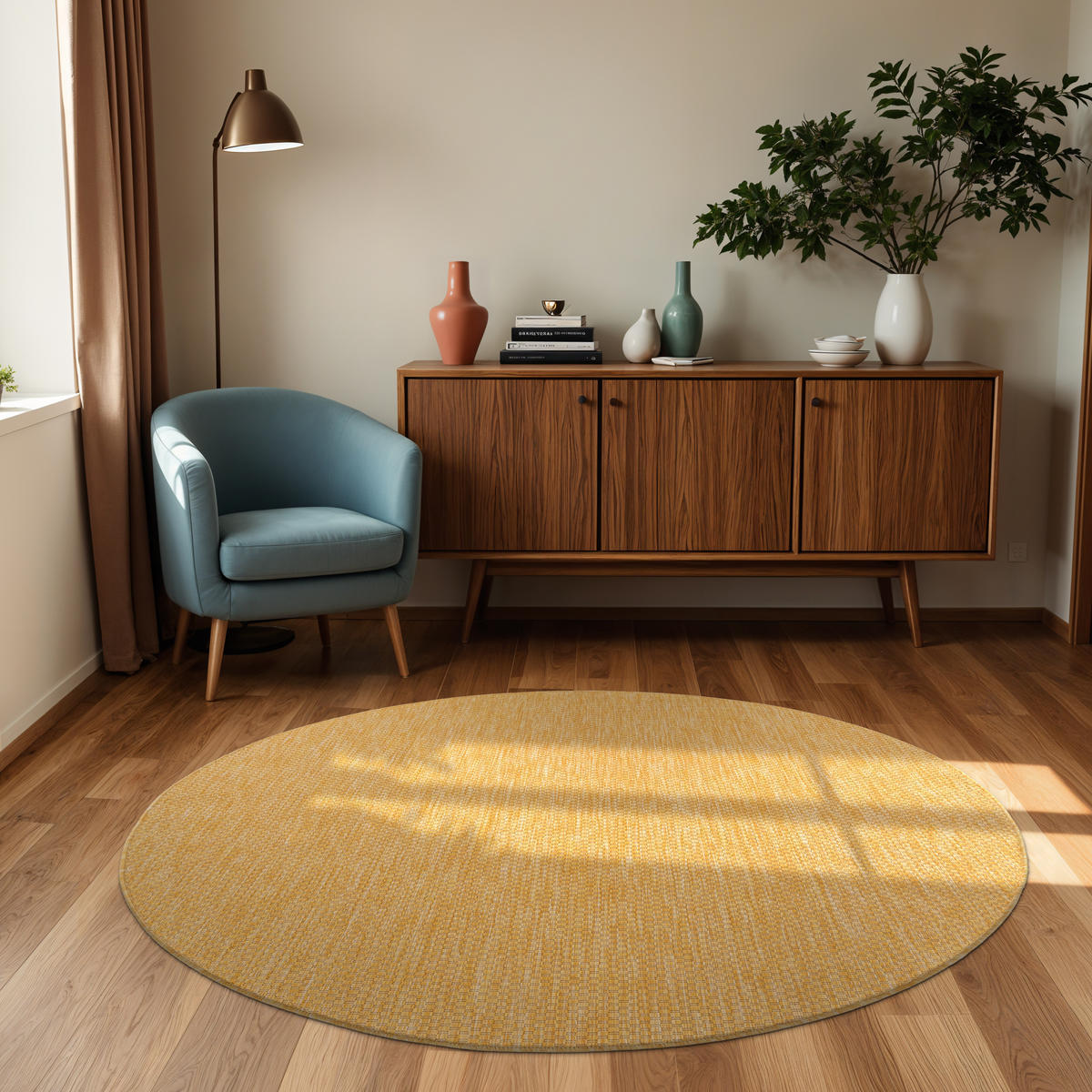 OUTDOORTEPPICH 200/200 cm Venedig 165 - Gelb, Textil (200/200cm) - Paco Home