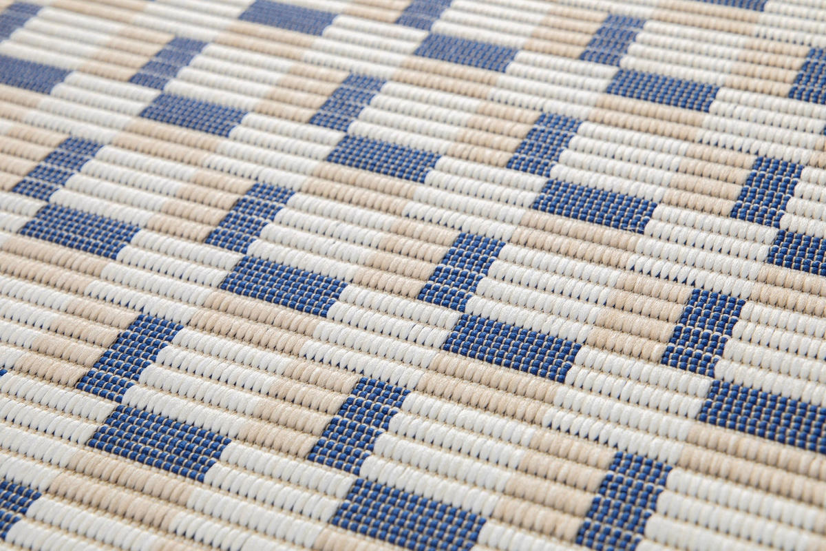 DESIGN Teppich für Innen und Außen blau - Blau, Textil (160/230cm) - AFK Living