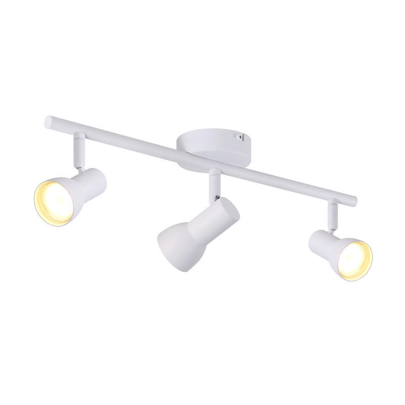 DECKENLEUCHTE Hitzeperl 42.5/8/15.5cm - Weiß, Metall (42.5/8/15.5cm) - Nettlife