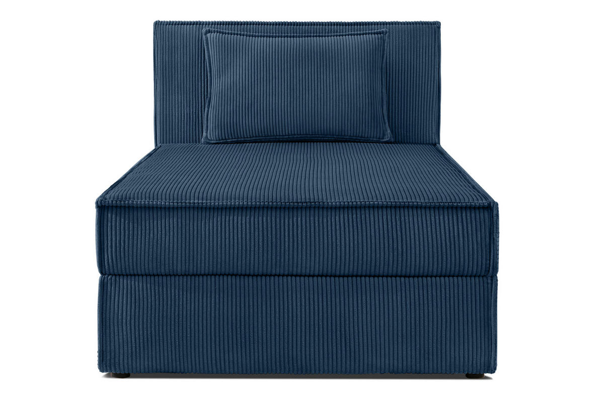 BOXSPRINGBETT ROTI Einzelbett, marineblau - Schwarz/Dunkelblau, Holz/Holzwerkstoff (90/200cm) - KONSIMO®
