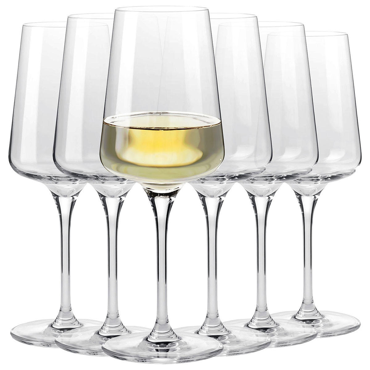 WEISSWEINGLÄSER 6er-Set 400 ML - Transparent, Glas (0.4L) - Krosno Glass