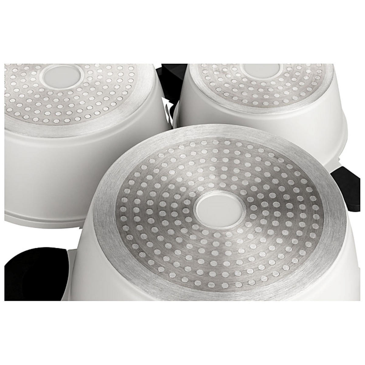 KOCHTOPFSET Happiness greyline - Grau, Metall - Mulex