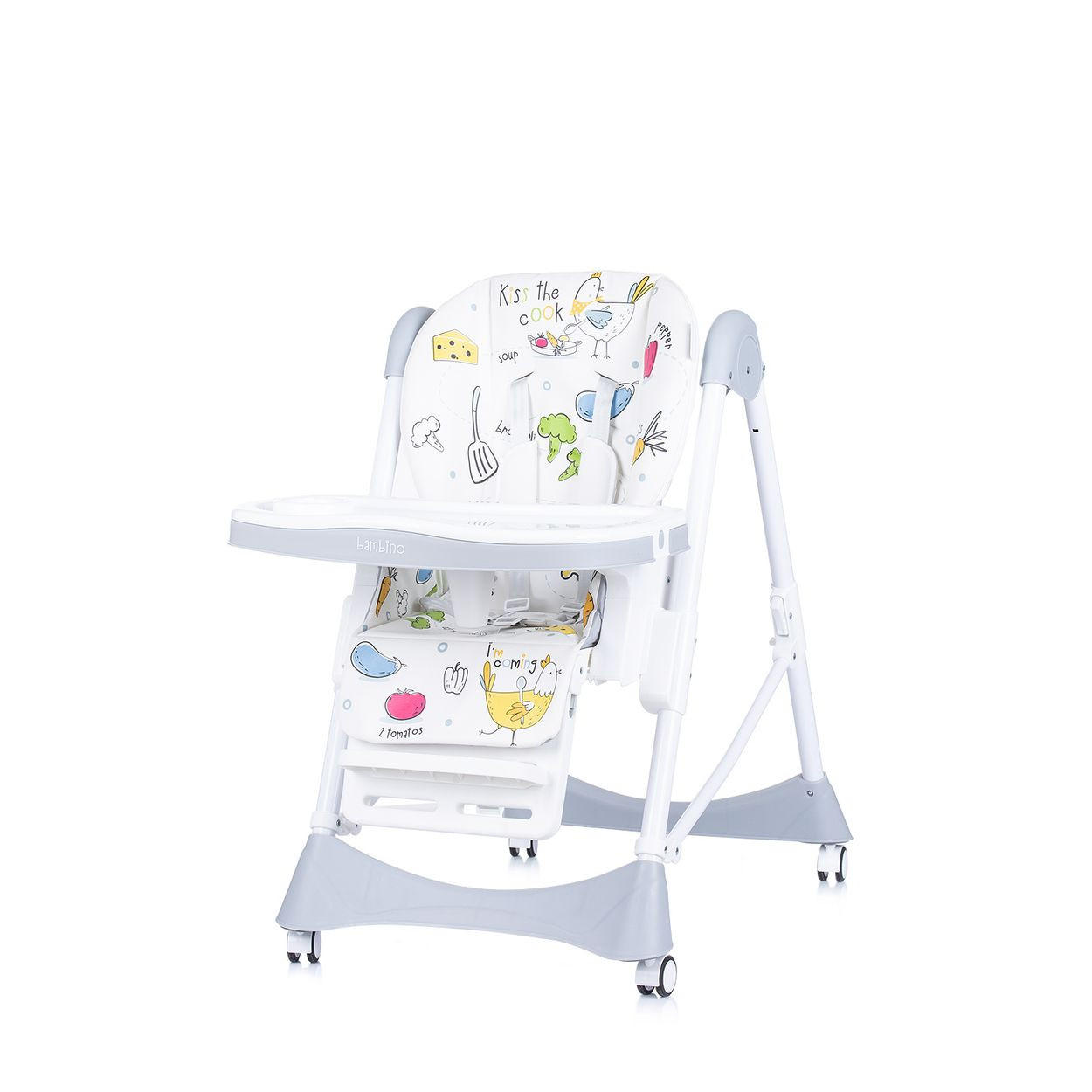 HOCHSTUHL Bambino grau Fußstütze verstellbar klappbar - Grau, Kunststoff (50/110/80cm) - Chipolino