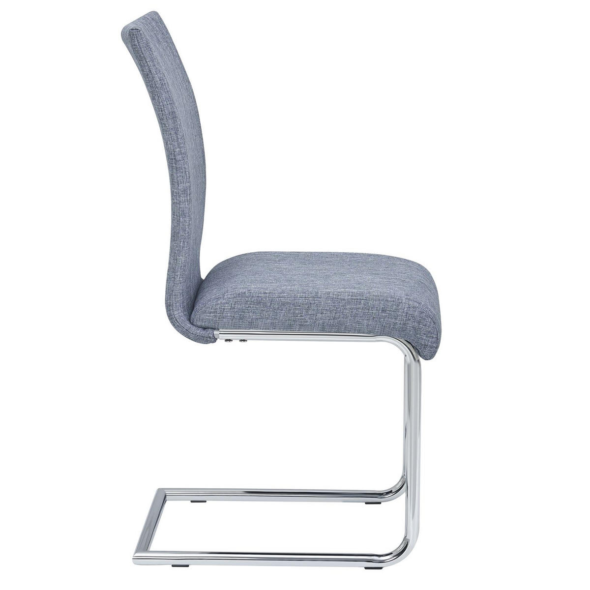 ESSZIMMERSTUHL ALADINO 4ER-SET - Grau, Textil (43/94/56cm) - IDIMEX