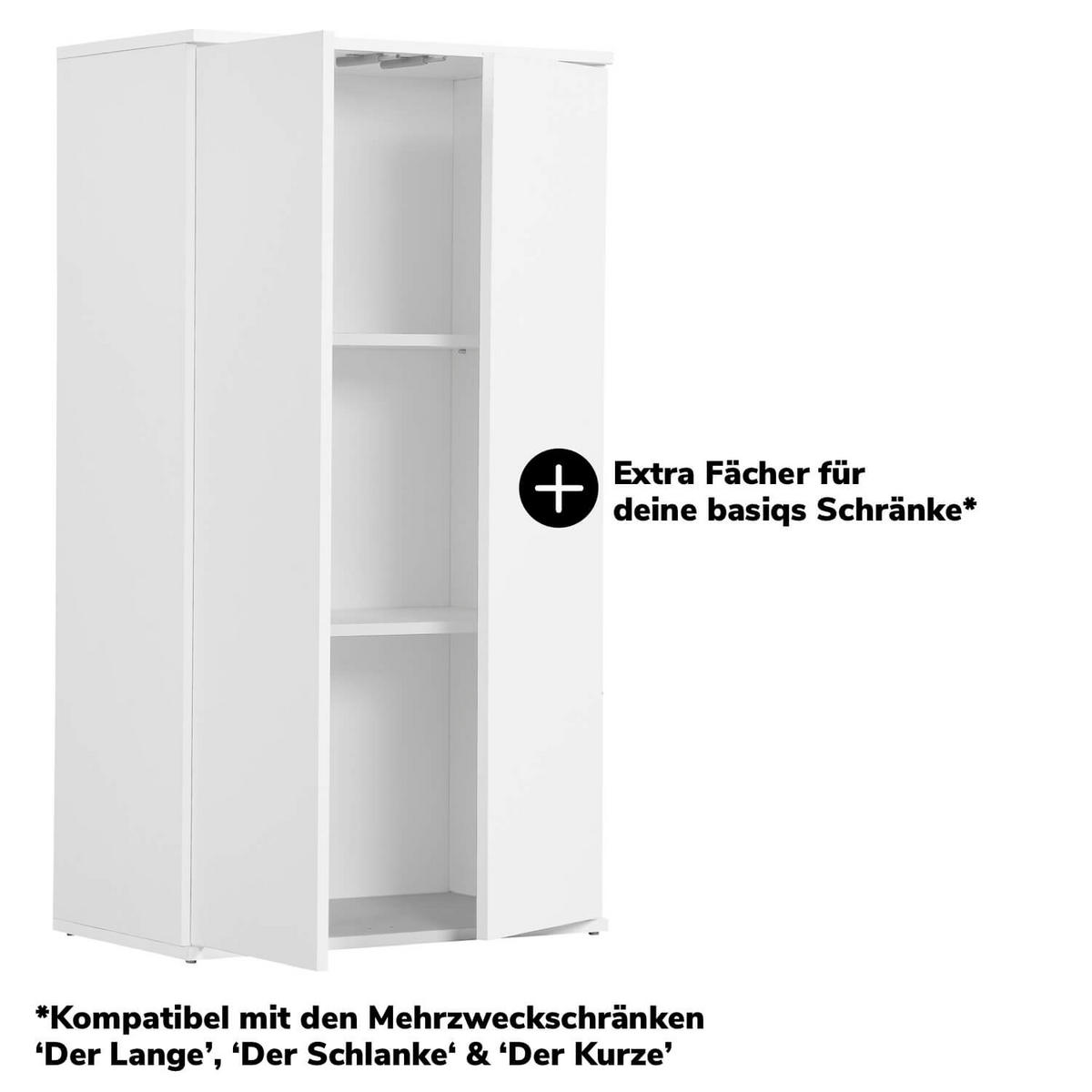 EINLEGEBÖDEN 3er-Set Der Einleger - Weiß, Holzwerkstoff (57/29.5/1.5cm) - Mokebo