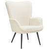 SESSEL Hygge,72 x 76 x 100,5 cm,Bouclé creme/schwarz - Creme/Schwarz, Kunststoff (72/100.5/76cm) - tectake