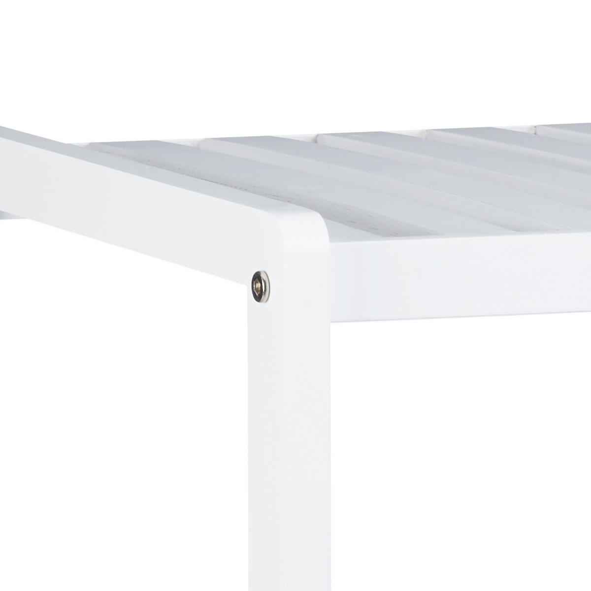 BADREGAL - Weiß, Holz (34.5/80/33cm) - Relaxdays