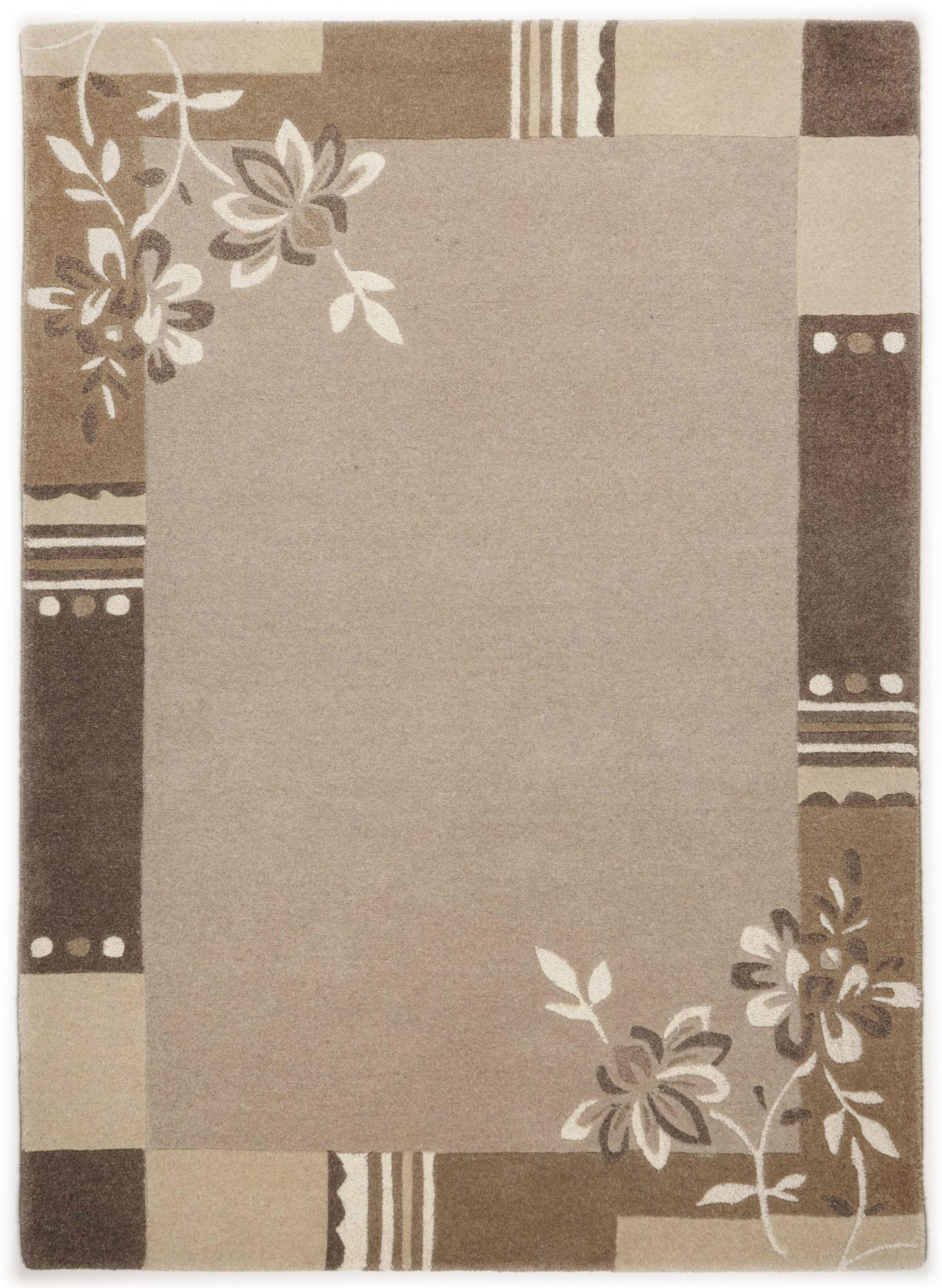 Theko Tuftteppich Beige 140x200 cm