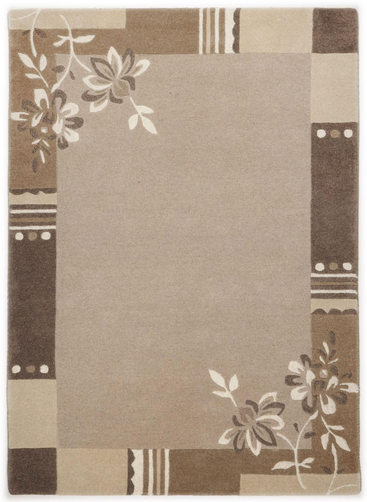 TUFTTEPPICH Napura 90x160 cm - Beige, Textil (90/160cm) - THEKO
