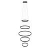 LED-HÄNGELAMPE 5er Ring Schwarz Ø 40 | 60 | 80 | 60 | 40cm - Schwarz, Metall (1.3/80/3.3cm) - s.luce