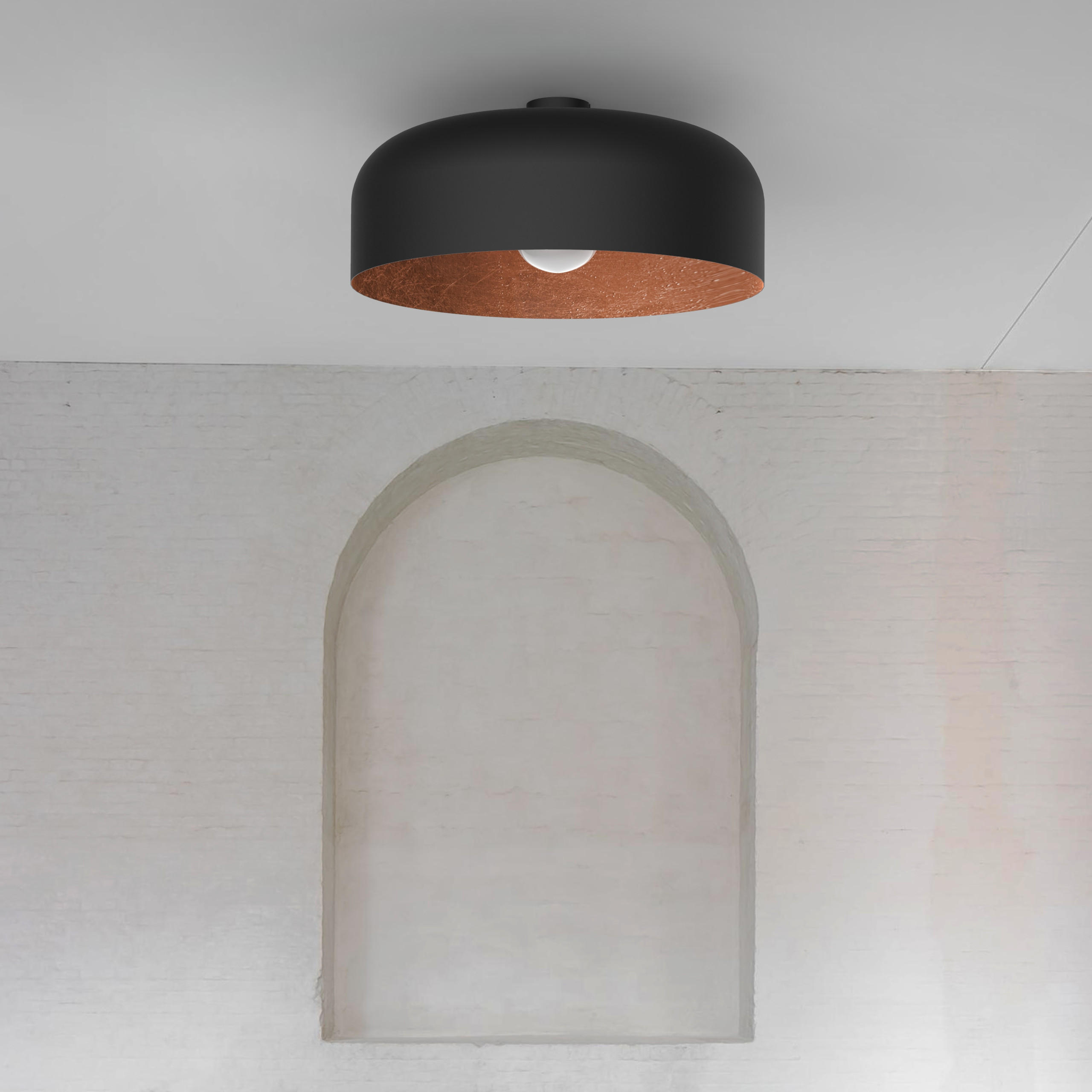 DECKENLEUCHTE - Kupferfarben, Metall (50/50/14cm) - Lumicom