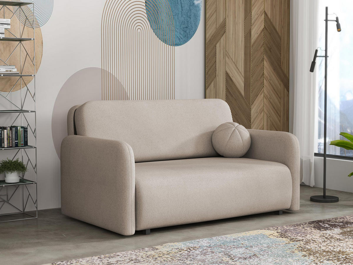 SCHLAFSOFA Viva Sun III - Schwarz/Cappuccino, Holz/Textil (150/85/103cm) - MIRJAN24