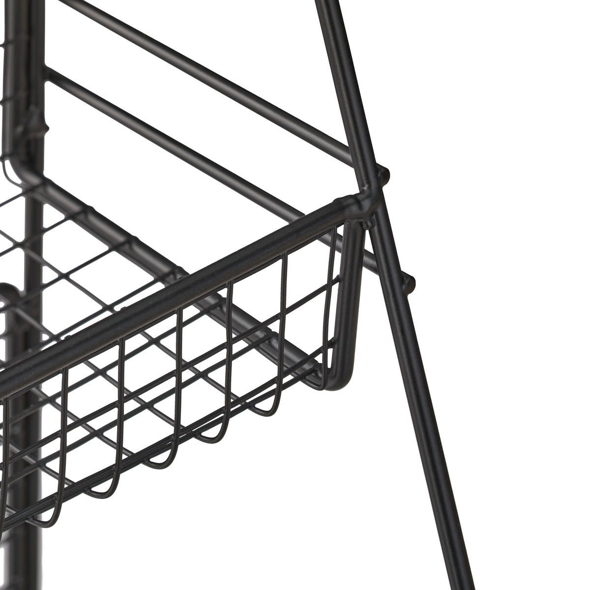 GEWÜRZREGAL - Schwarz, Metall (40/35/16cm) - Relaxdays