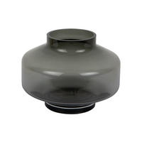 VASE Pasmoso Grau 22/22/16.5 cm - Grau, Glas (16.5cm) - Present Time