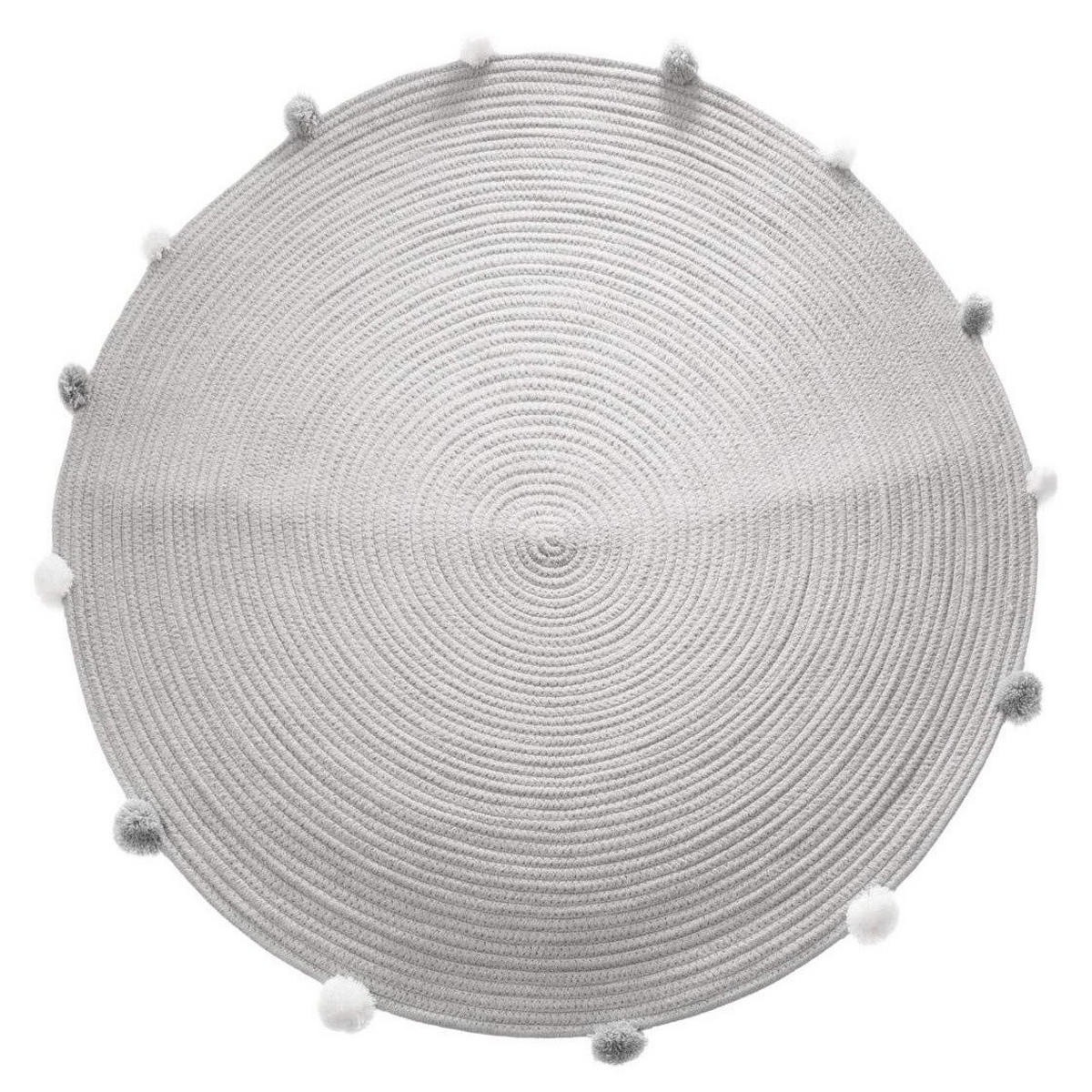 KINDERTEPPICH Ø 90 cm - Grau, Naturmaterialien (90/90cm) - Atmosphera Createur d´interieur