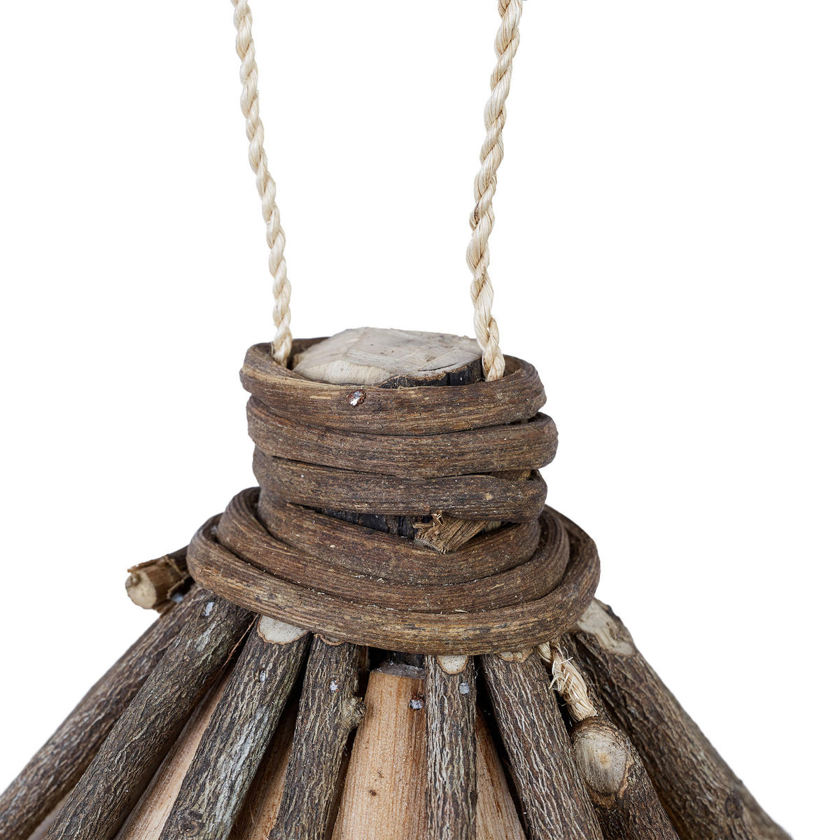 VOGELHAUS Deko - Braun, Holz (20/25/20cm) - Relaxdays