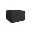 POUF Chenille Stoff Schwarz - Anthrazit/Schwarz, Kunststoff/Textil (65/40/65cm) - Makamii
