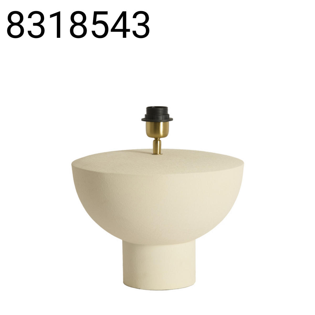 LAMPENFUSS Ismara - Weiß - 31/31/25 cm - Weiß, Metall (31/31/25cm) - Light & Living