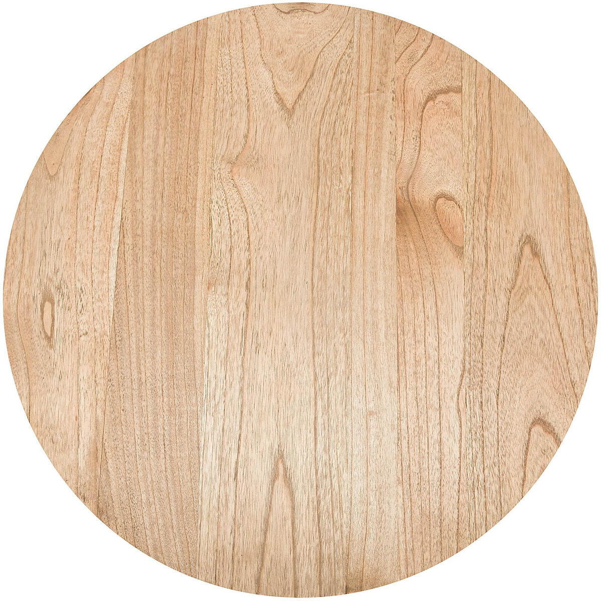 BEISTELLTISCH rund 70 cm Holz Natura - Eukalyptusholzfarben, Holz (70/70/77cm) - CLP