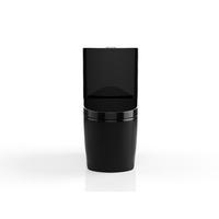 STAND WC - 39 cm x 69 cm - keramik - schwarz Nagilam - Schwarz Hochglanz, Keramik (39/78.5/69cm) - Vente-Unique