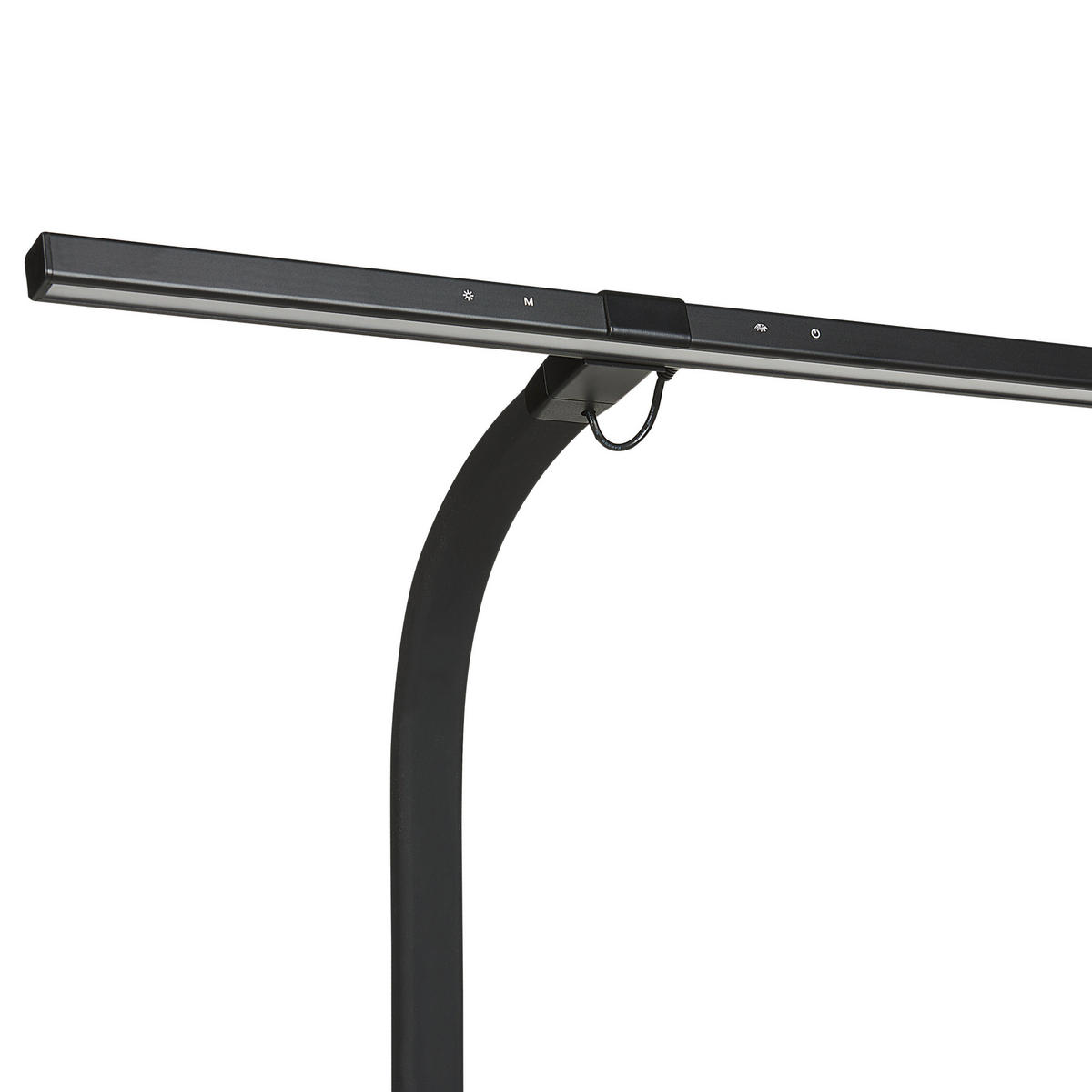 SCHREIBTISCHLAMPE Auriga 48/5/48 cm - Schwarz, Kunststoff (48/5/48cm) - Beliani