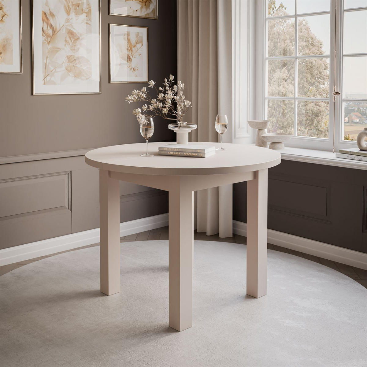 ESSTISCH OLEA KASCHMIR rund - Kaschmir, Holzwerkstoff (100/140/77cm) - Lookway