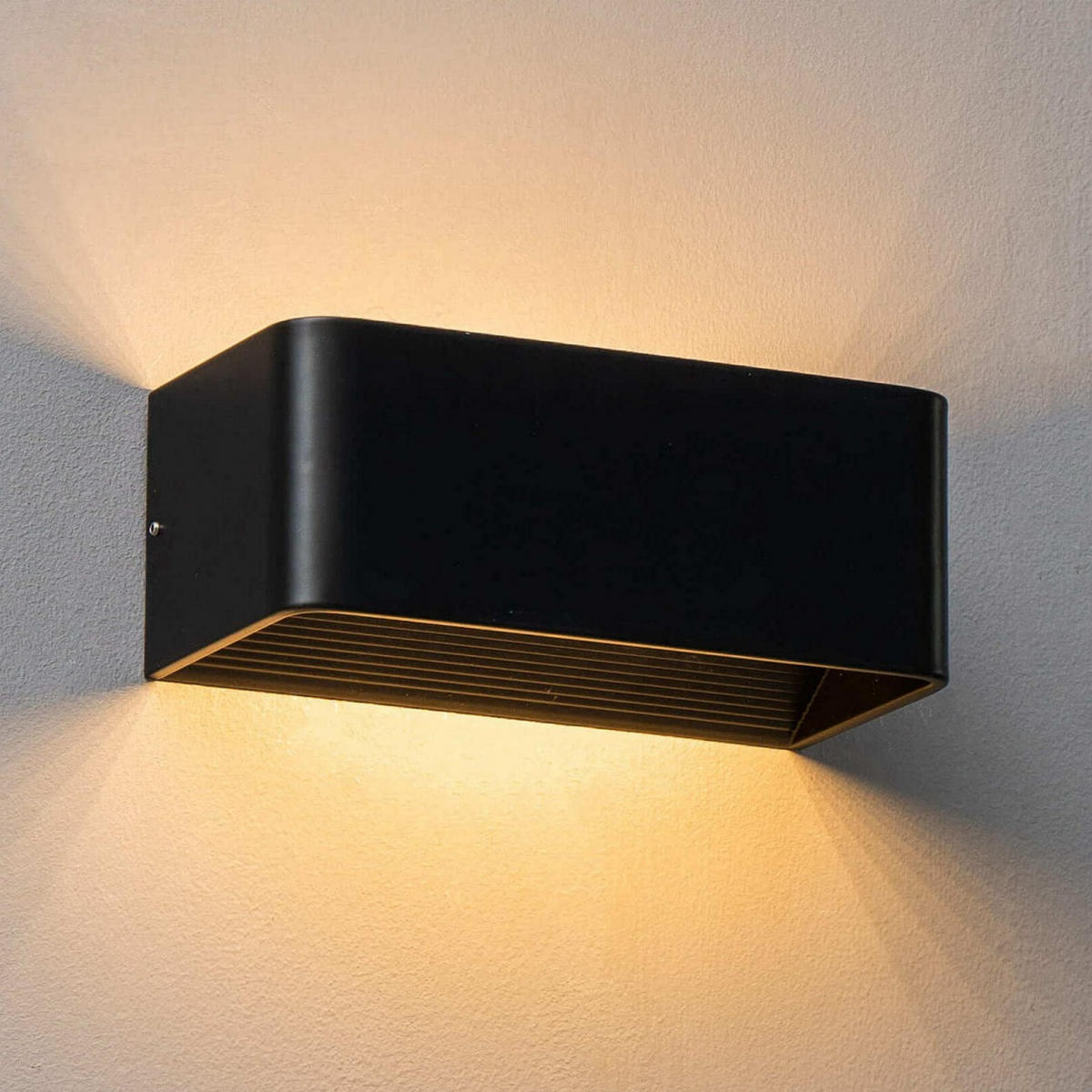 WANDLEUCHTE Quadra, Schwarz, 20cm - Schwarz, Metall (10/8/20cm) - KOSILUM