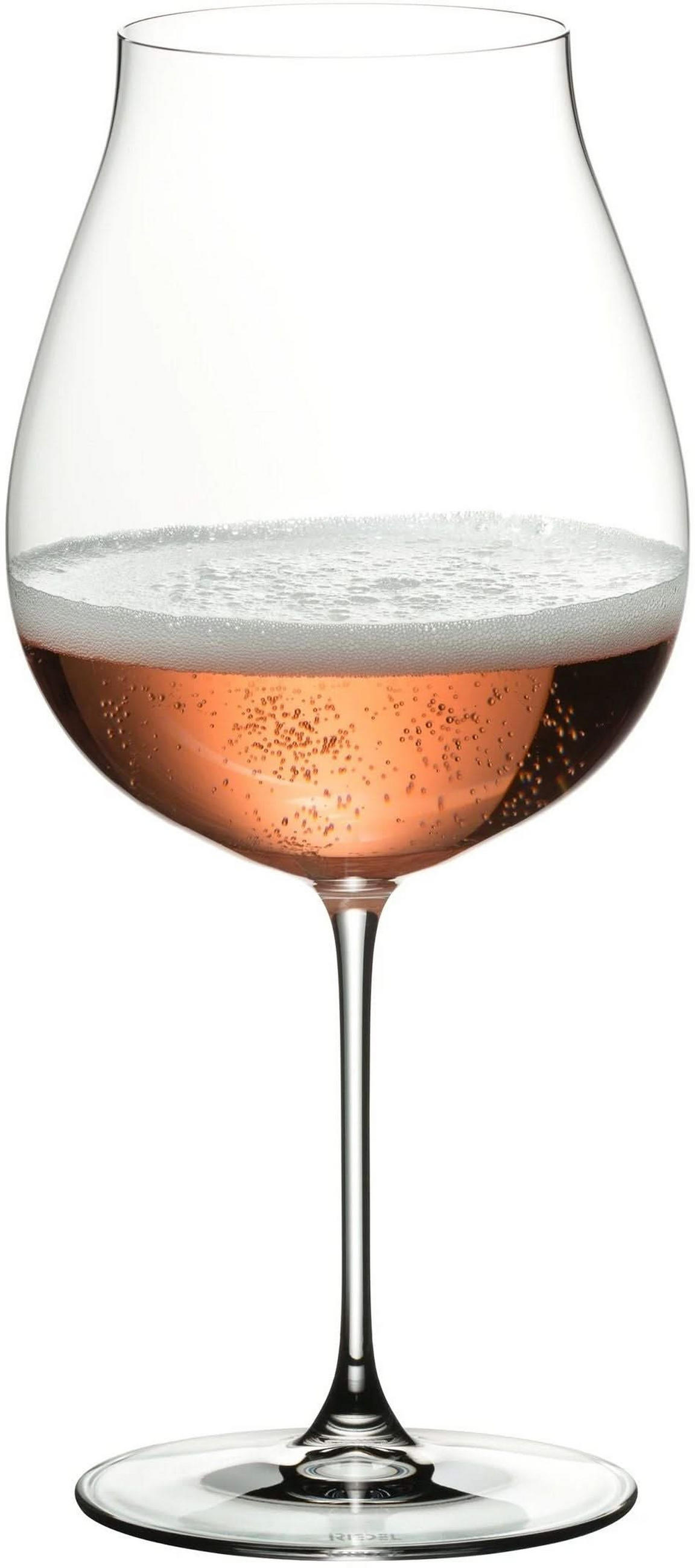 ROSÉGLAS Veritas New World Pinot Noir , 2er Set, Hochwertiges Glas, 800 ml - Transparent, Glas (0.8L) - Riedel