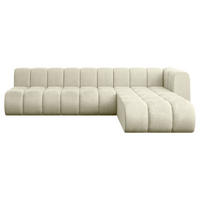 ECKSOFA modulares Sofa Darnel-L2 - 296x177x70 cm Beige - Beige, Holzwerkstoff/Textil (296/177cm) - ALTDECOR