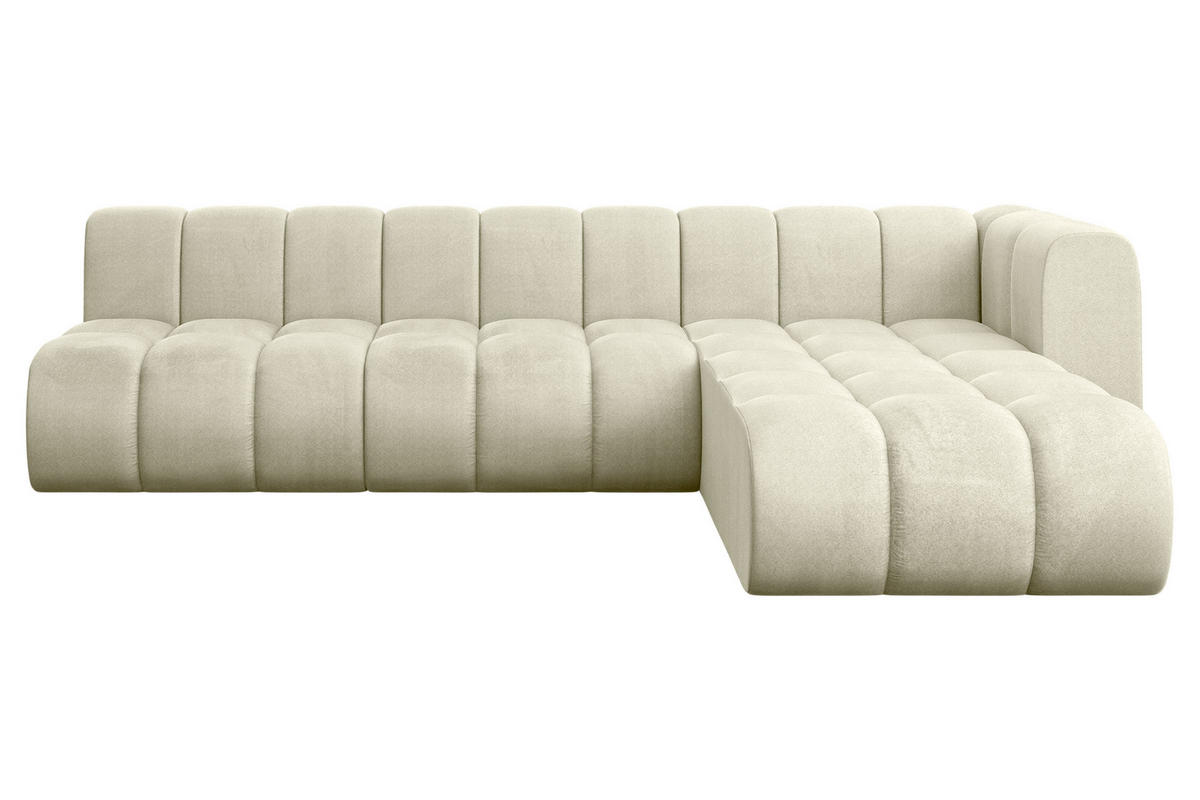 ECKSOFA modulares Sofa Darnel-L2 - 296x177x70 cm Beige - Beige, Holzwerkstoff/Textil (296/177cm) - ALTDECOR