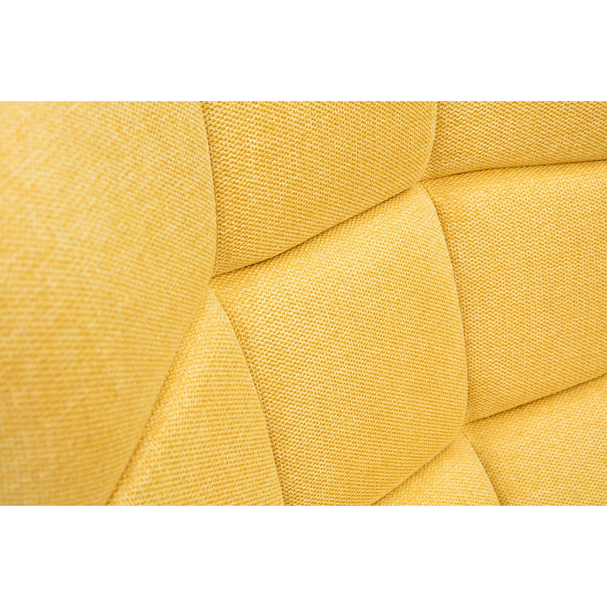 SESSEL Skandinavisch Senfgelb Holz BRODY - Gelb, Textil (93/101/75cm) - Miliboo