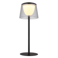 LED TISCHLEUCHTE Metall Schwarz - Schwarz, Metall (13/13/34cm) - Globo Lighting