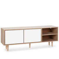 TV-ELEMENT Denia 2 Türen Eiche/Weiß - Weiß, Holzwerkstoff (140/53/40cm) - VS Venta-stock