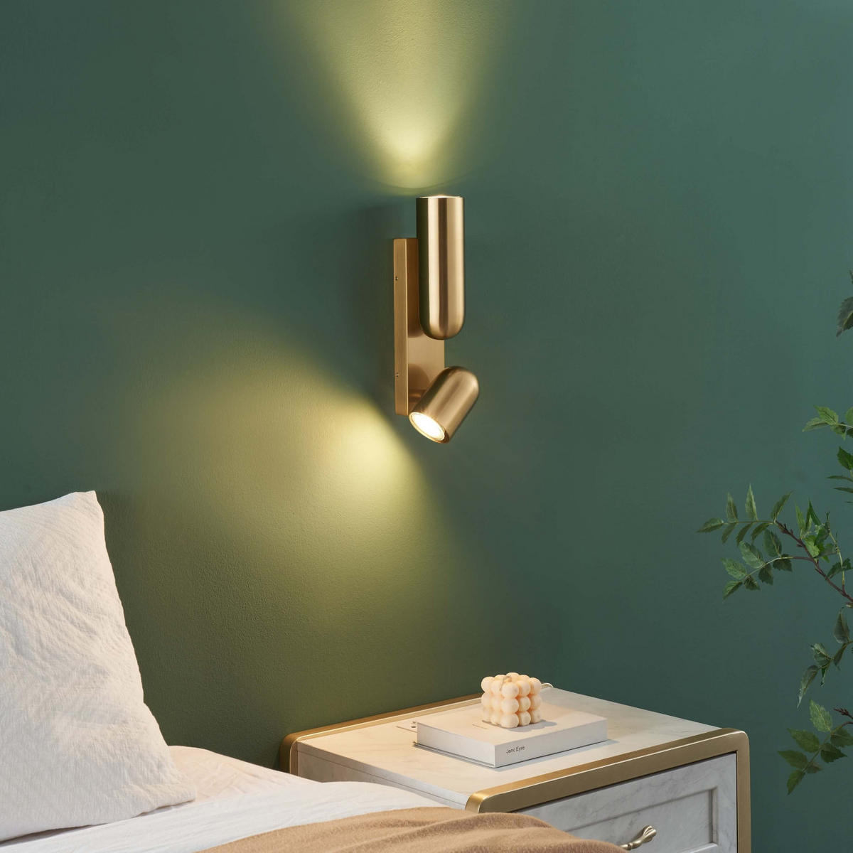 WANDLEUCHTE Arven, Messing, 30cm - Goldfarben, Metall (6/30/10cm) - KOSILUM