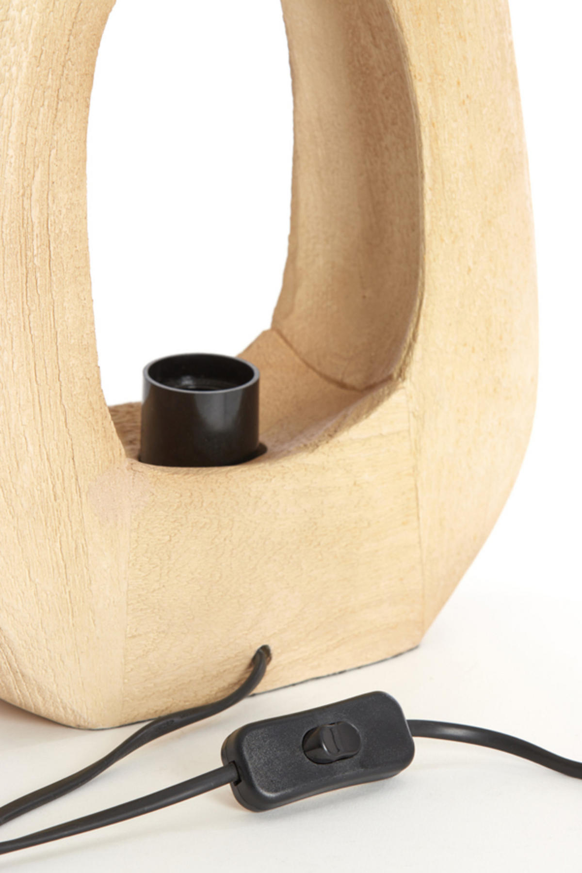 TISCHLAMPE Kelafo Braun 24/8/30 cm - Braun, Holz (24/8/30cm) - Light & Living