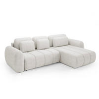 ECKSOFA Cesar 3 Sitzplätze Weiß - Weiß, Holz (304/190cm) - Petits-meubles