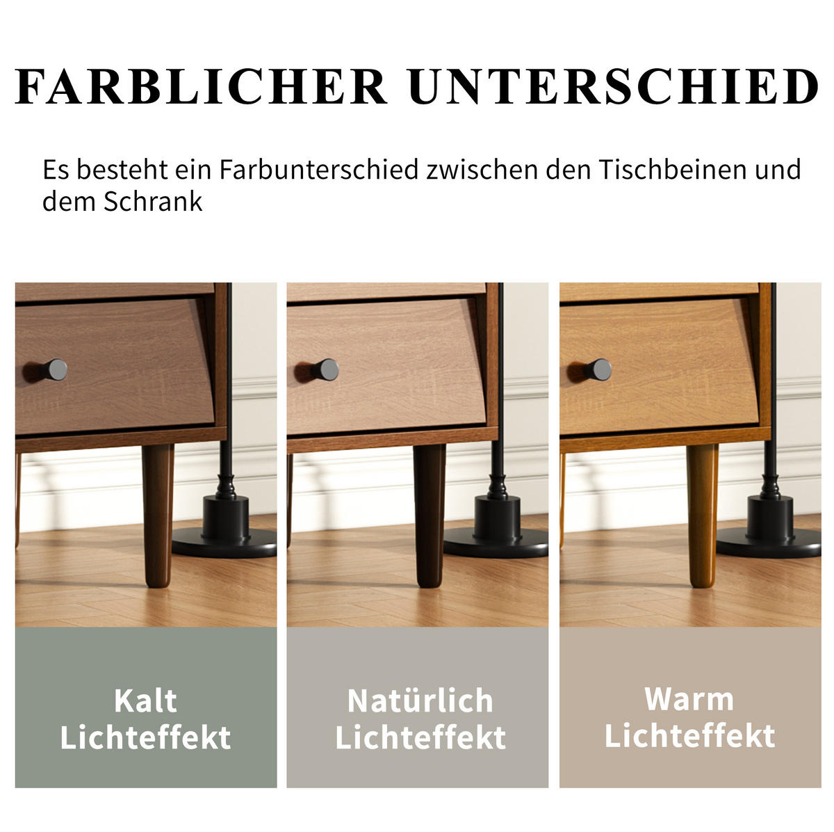 SIDEBOARD 130/40/75,5 cm in Holzfarbe mit Rattantüren und verstellbaren Böden - Eichefarben, Holzwerkstoff (130/75.5/40cm) - Flora Grace