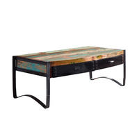 COUCHTISCH Altholz 120x60x45 mehrfarbig lackiert INDUSTRIAL #48 - Multicolor, Holz (120/60/45cm) - Massivmoebel24