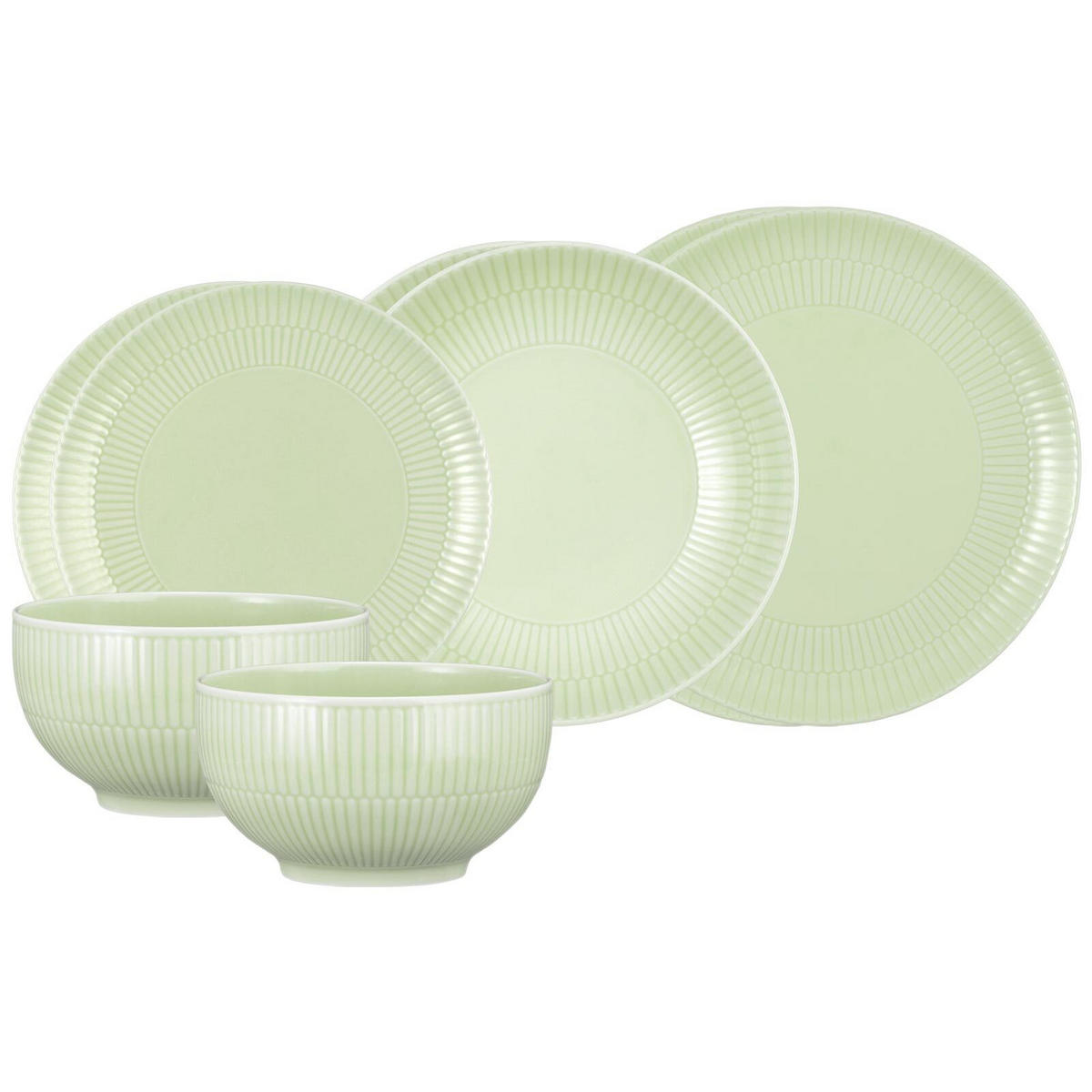 EINSTEIGER-SET Amina Seladon 8er Set - Grün, Keramik (1/1/1cm) - Seltmann Weiden