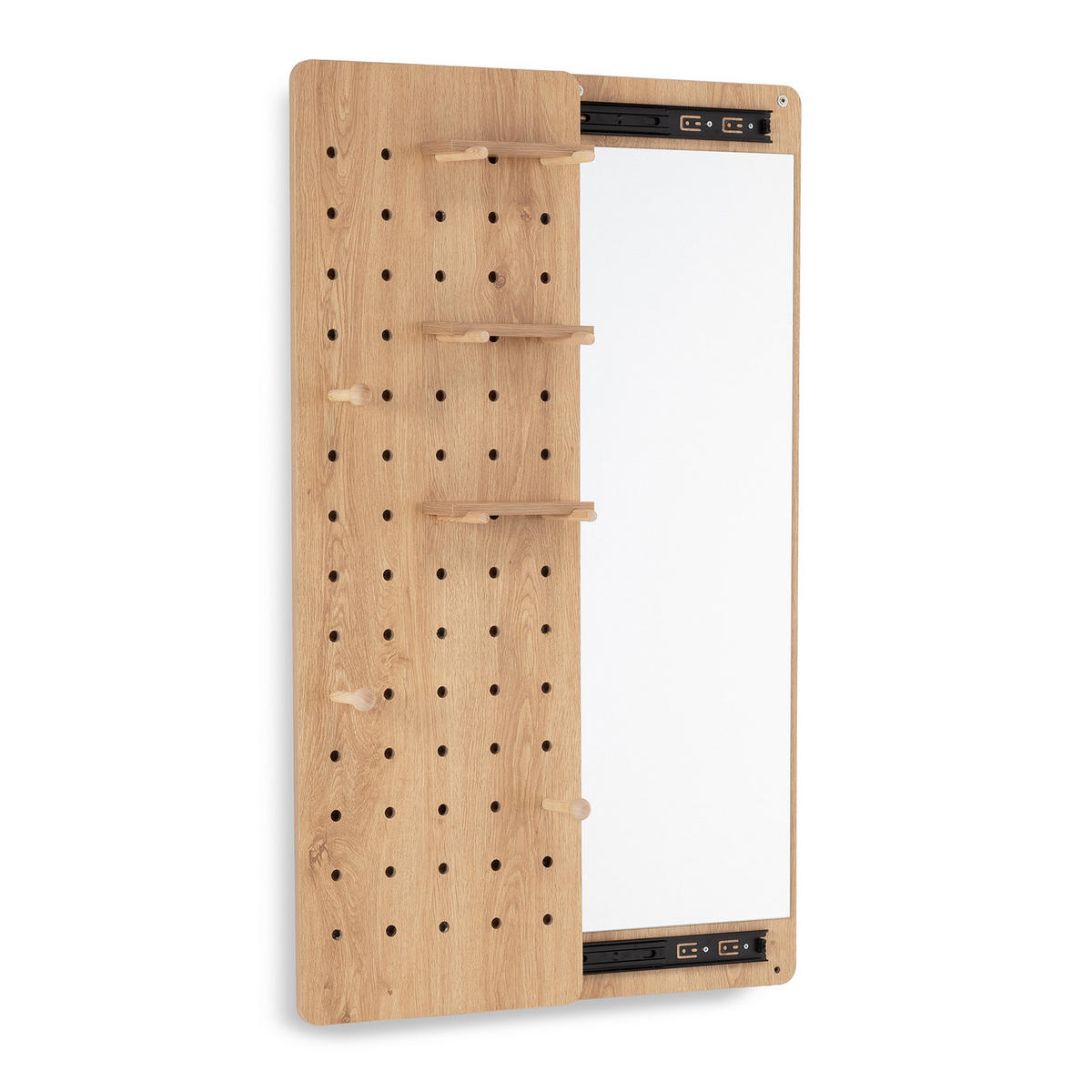 GARDEROBEN mit Spiegel Verona Eiche-Optik - Honigeiche, Holzwerkstoff (40/120/4cm) - VS Venta-stock