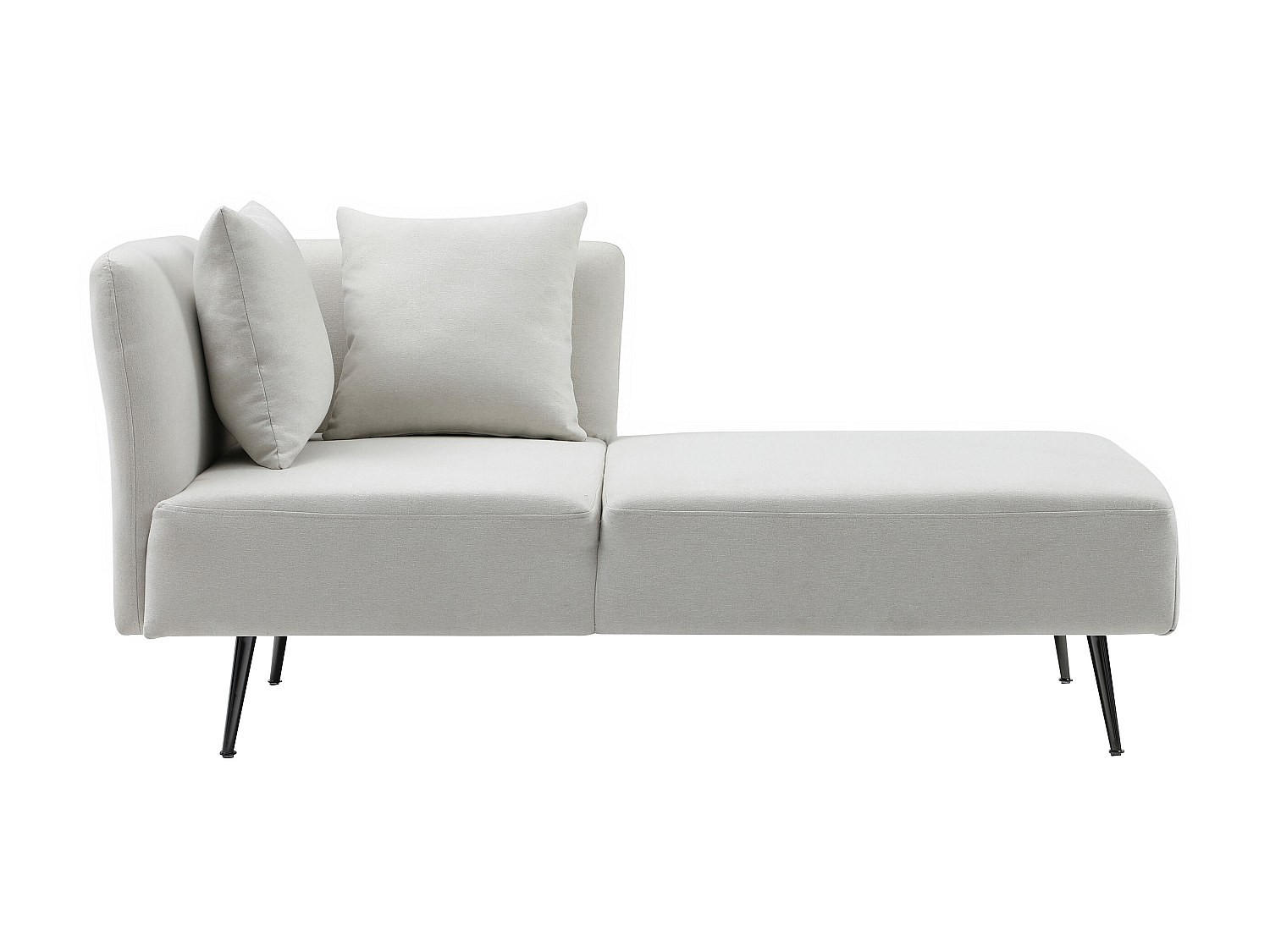 RECAMIERE ohne Schlaffunktion - 1 Person - Stoff - Cremefarben - - Creme, Textil (162/77/82cm) - Vente-Unique
