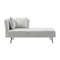 RECAMIERE ohne Schlaffunktion - 1 Person - Stoff - Cremefarben - - Creme, Textil (162/77/82cm) - Vente-Unique