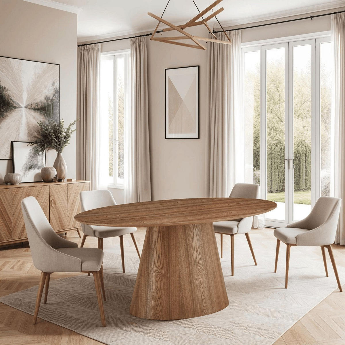 ESSTISCH 90/160/76 Eichefarben Oval - Eichefarben, Holz (90/160/76cm) - Furnhouse