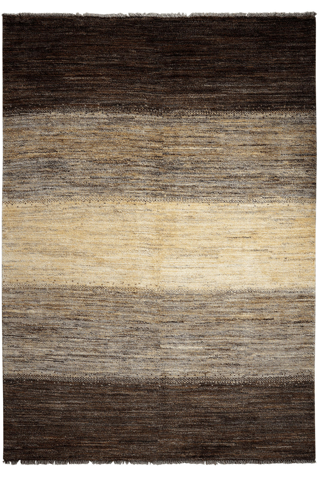 GABBEH-TEPPICH handgeknüpft Braun 238/167 cm Schurwolle - Braun, Textil (167/238cm) - Looma
